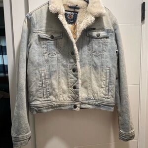 Buffalo David Bitton Women's Light Gray Denim Jacket